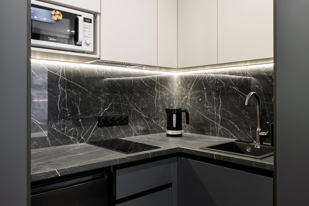 Студио (Daily с кухней и видом на город), Апартаменты Nort на Родионова