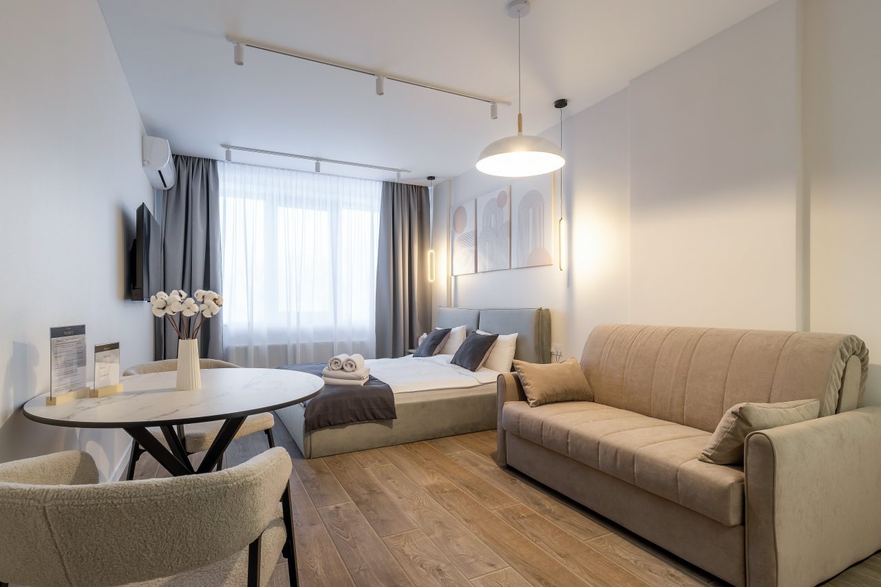 Студио (Cotton с видом на Волгу), Апартаменты Nort на Родионова