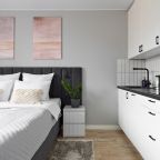 Двухместный (Уютная студия у метро 1215-2), Апартаменты Уютно и точка