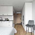 Двухместный (Уютная студия у метро 1215-2), Апартаменты Уютно и точка