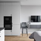 Двухместный (Уютная студия у метро 1215-2), Апартаменты Уютно и точка