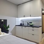 Двухместный (Уютная студия у метро 1215-2), Апартаменты Уютно и точка