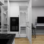 Двухместный (Уютная студия у метро 1215-2), Апартаменты Уютно и точка