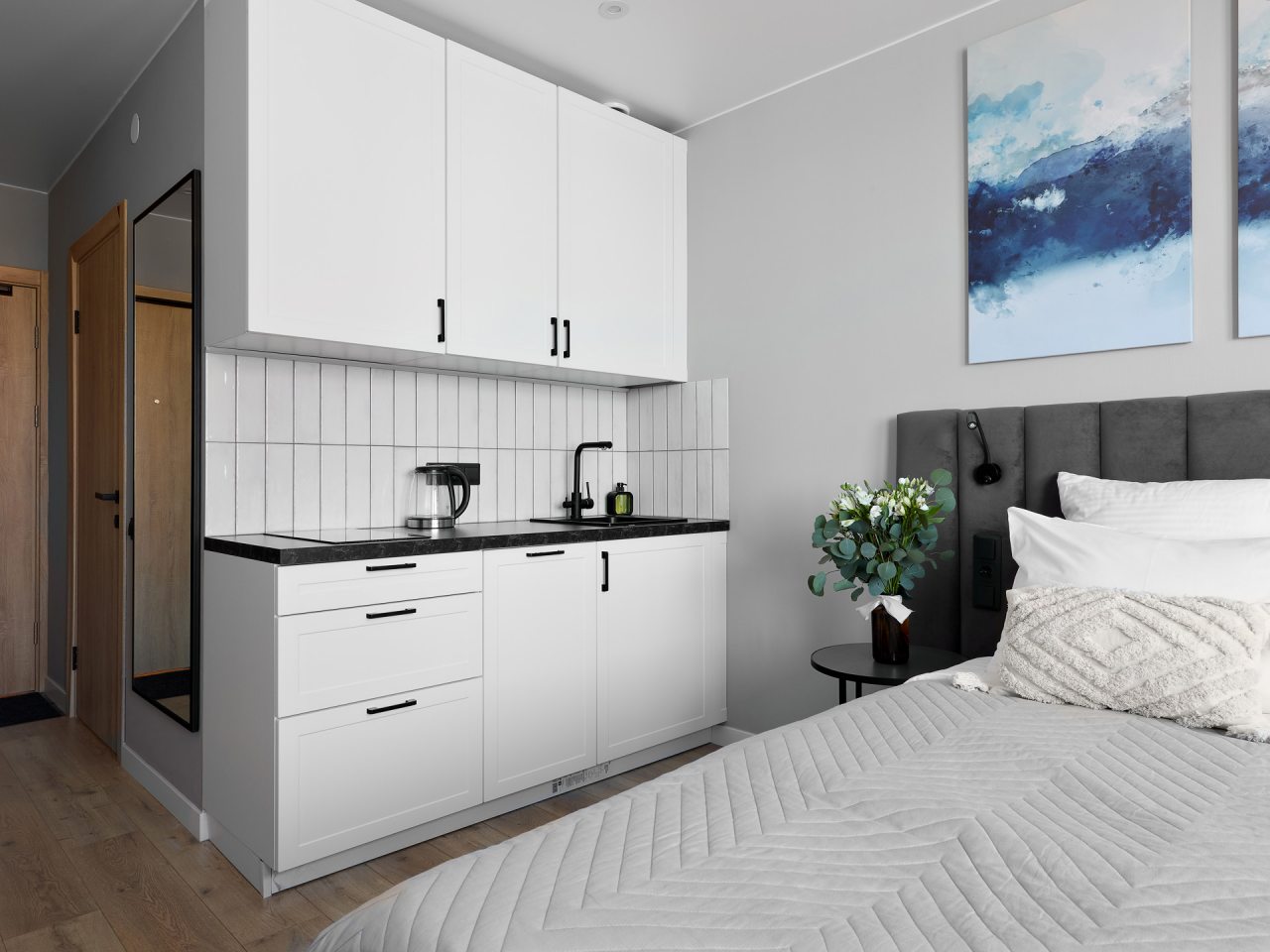 Двухместный (Уютная студия у метро 520-2), Апартаменты Уютно и точка