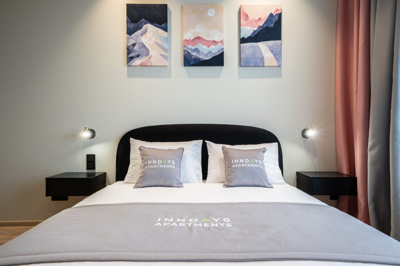 Двухместный, Апартаменты Inndays Apartments у м. Ладожская