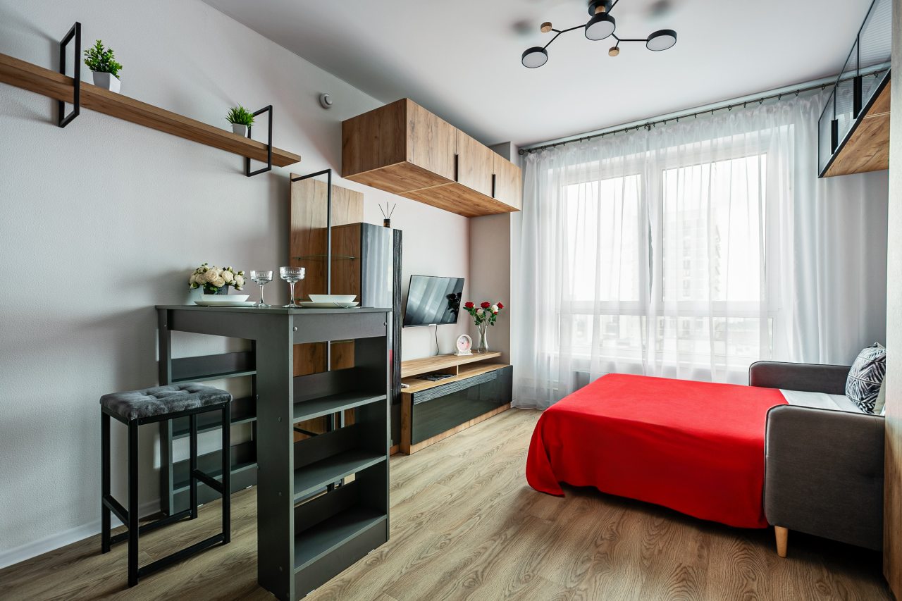 Апартаменты (Москва, Малая Очаковская улица, 4Ак2. Студия для 2 гостей.), Апартаменты МаксРеалти24 Малая Очаковская дом 4Ак2