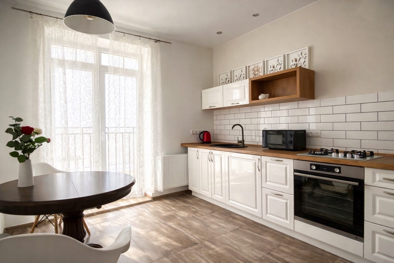 Возможность самостоятельного приготовления пищи, Апартаменты ApartMari рядом с Королевскими воротами