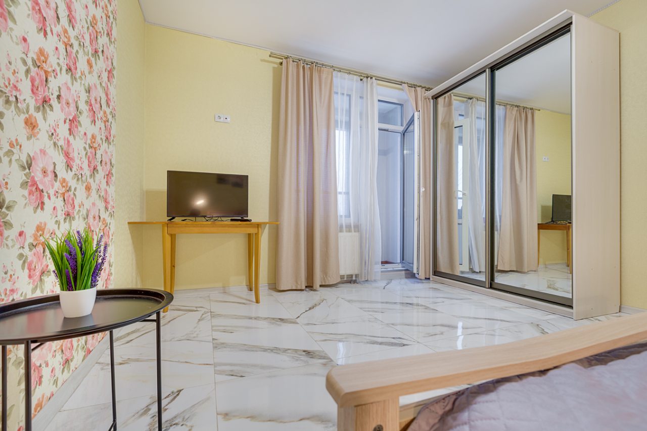 Квартира (Однушка с джакузи в ЖК Царская Столица), Апартаменты RentalSPb в ЖК Царская Столица