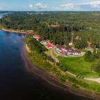 Вид сверху на ресторан, территорию, Ротонду