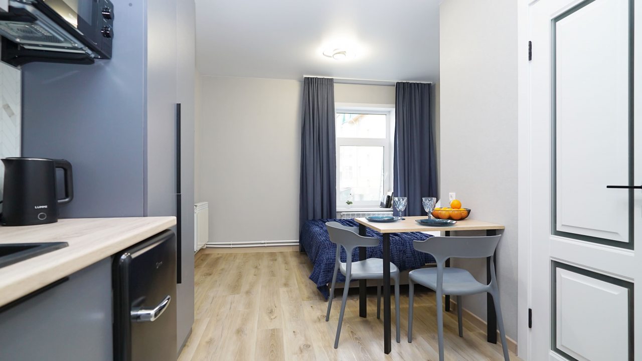 Студио (С мини-кухней и wifi (1)), Апартаменты Vizit на Габдуллы Тукая 62А