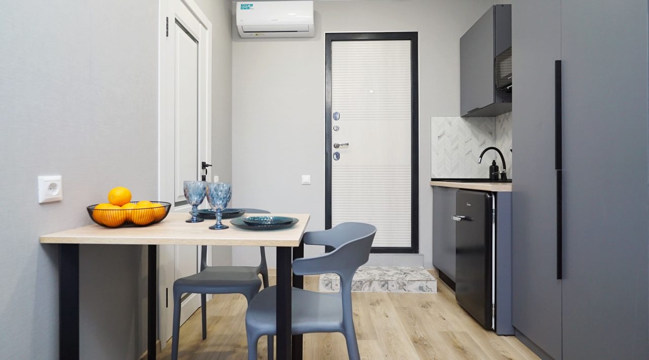 Студио (С мини-кухней и wifi (1)), Апартаменты Vizit на Габдуллы Тукая 62А