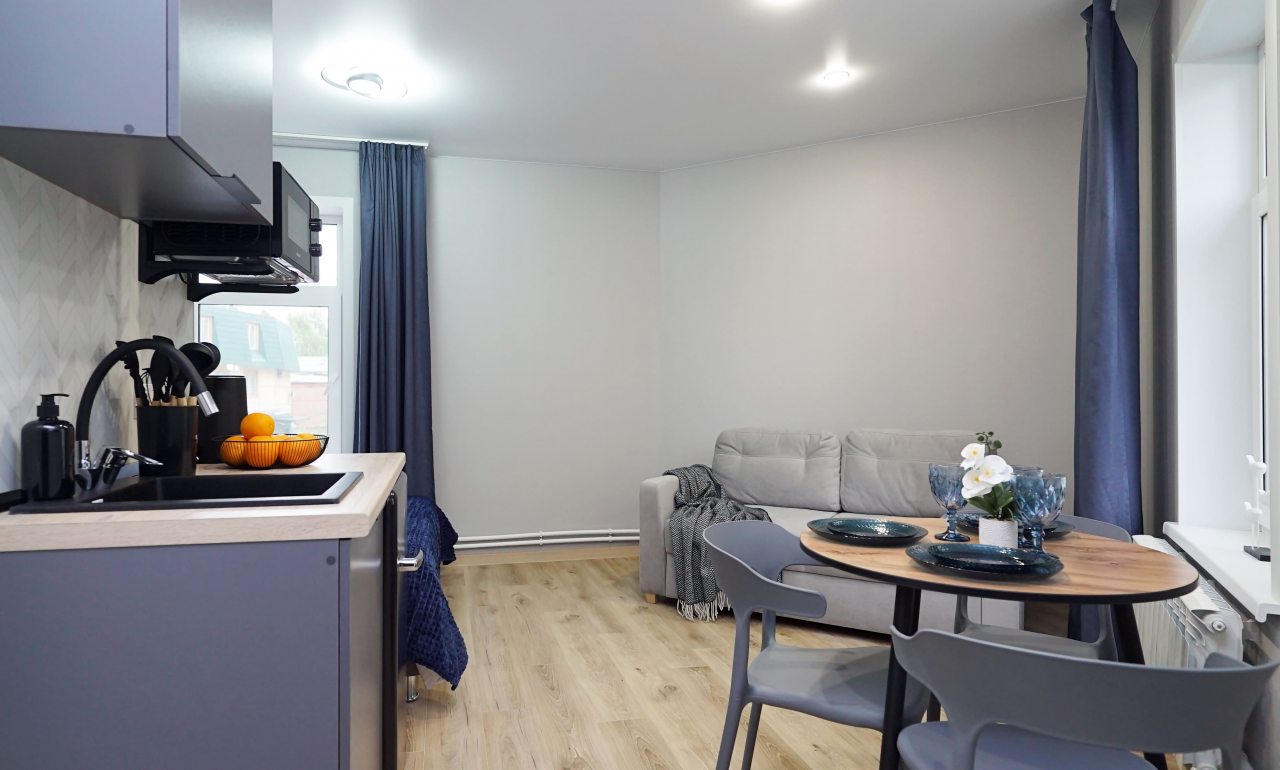 Студио (С диваном и мини-кухней), Апартаменты Vizit на Габдуллы Тукая 62А