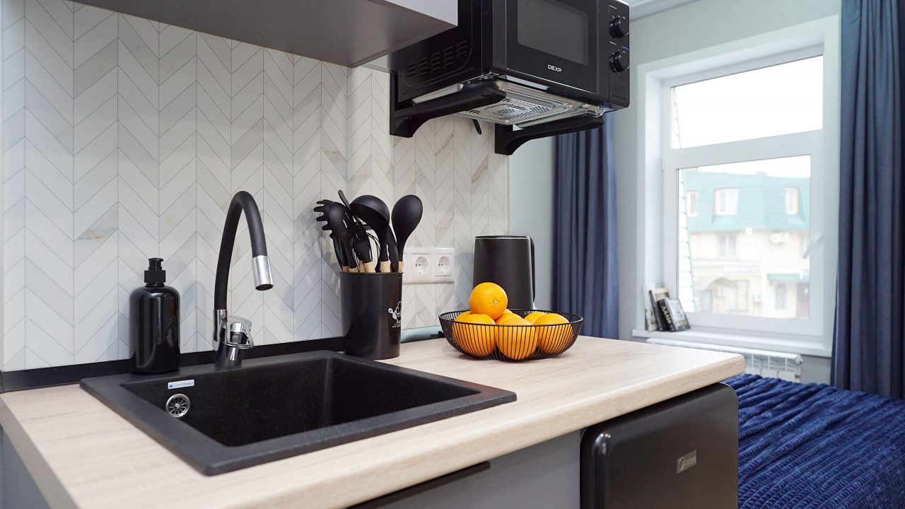 Студио (С диваном и мини-кухней), Апартаменты Vizit на Габдуллы Тукая 62А