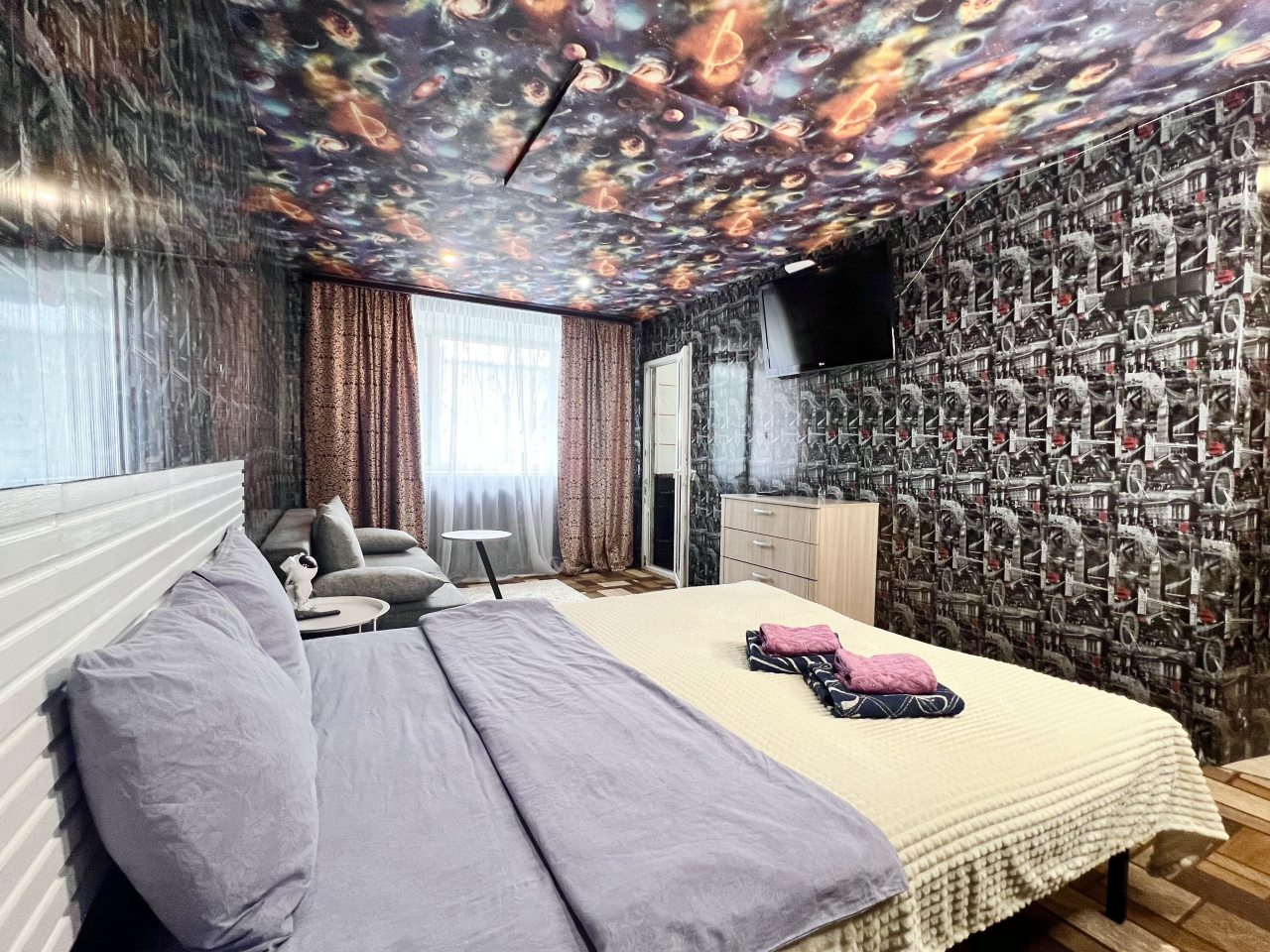 Трёхместный и более, Апартаменты Двухкомнатные возле Икс Фит Галактика