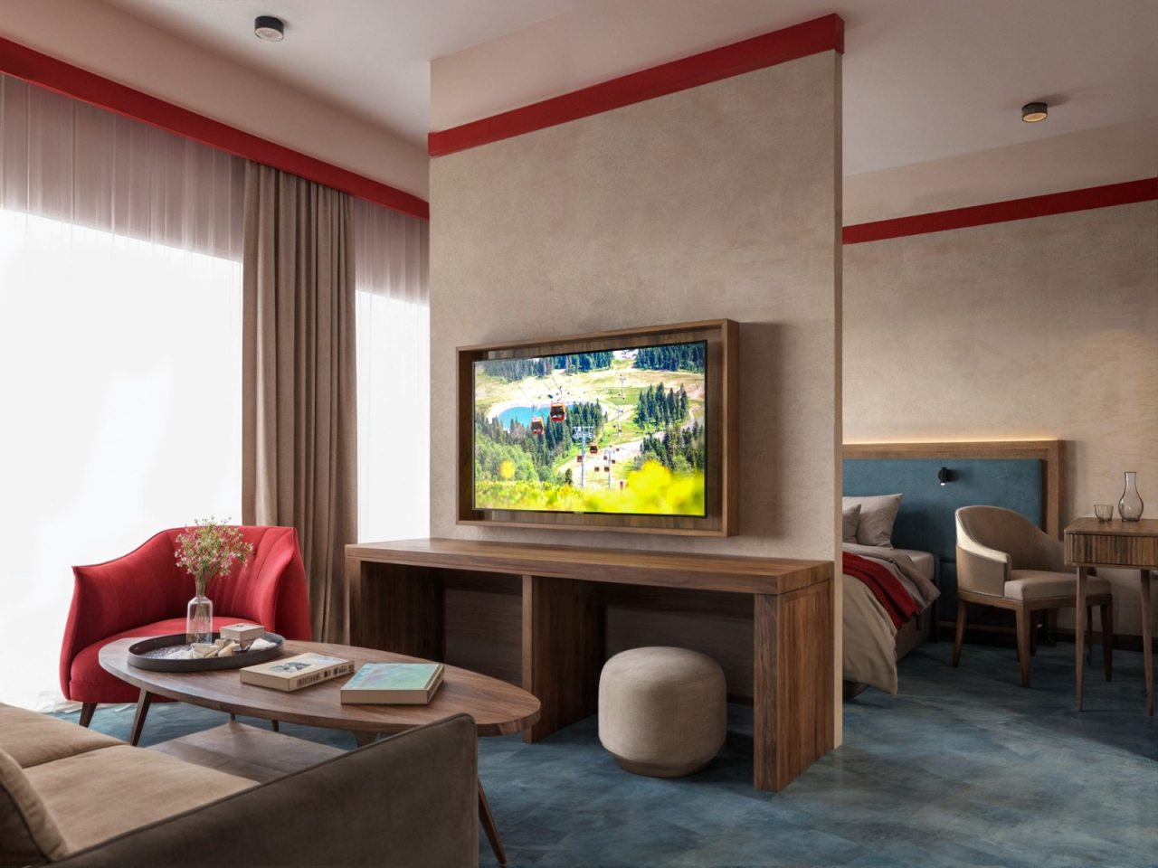 Двухместный (Студия), Отель Лазурит Архыз hotel & spa