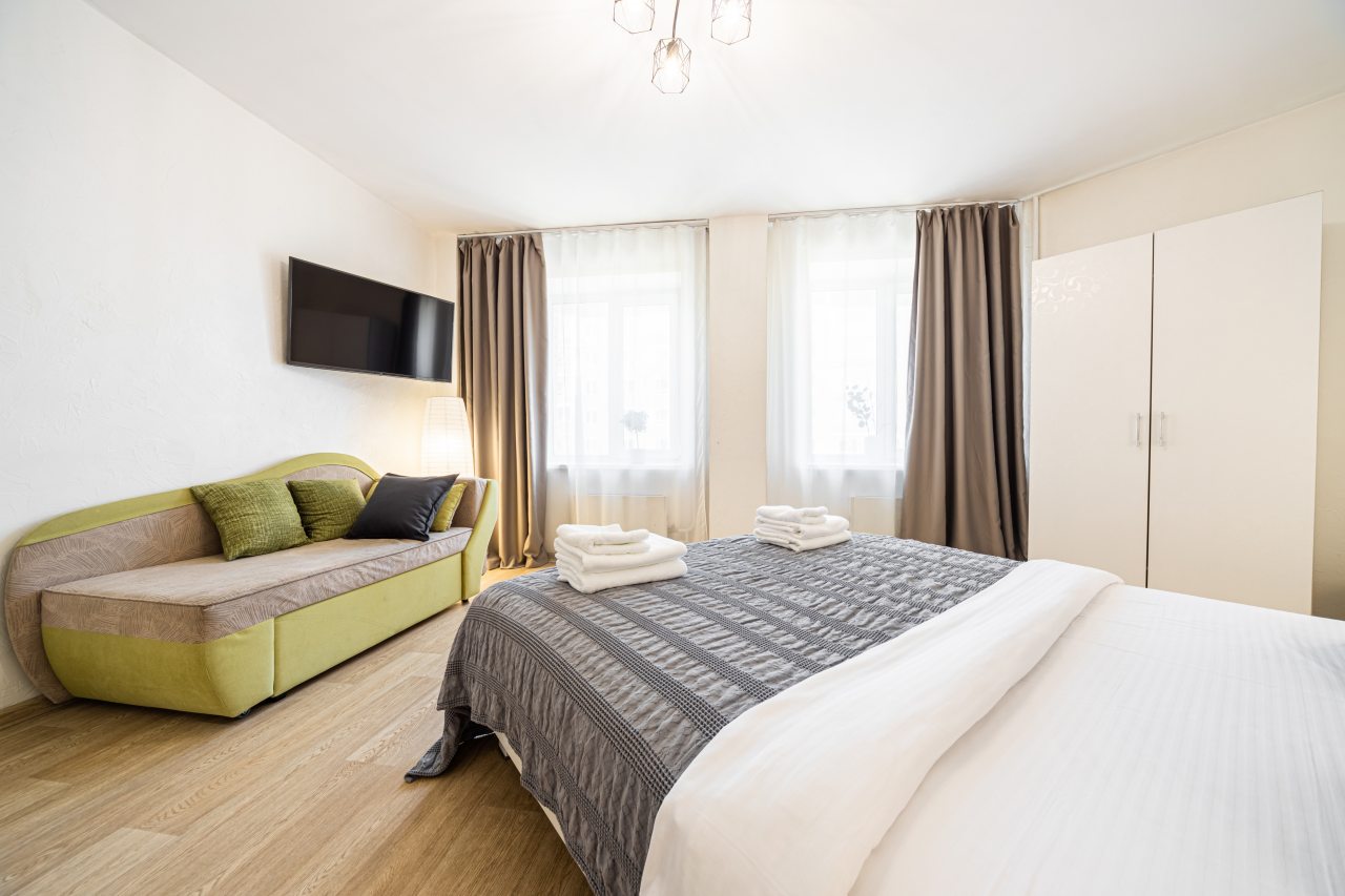 Кровать и текстиль для сна.