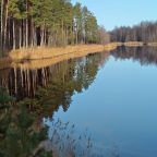 В ста метрах от базы отдыха протекает река Россонь.