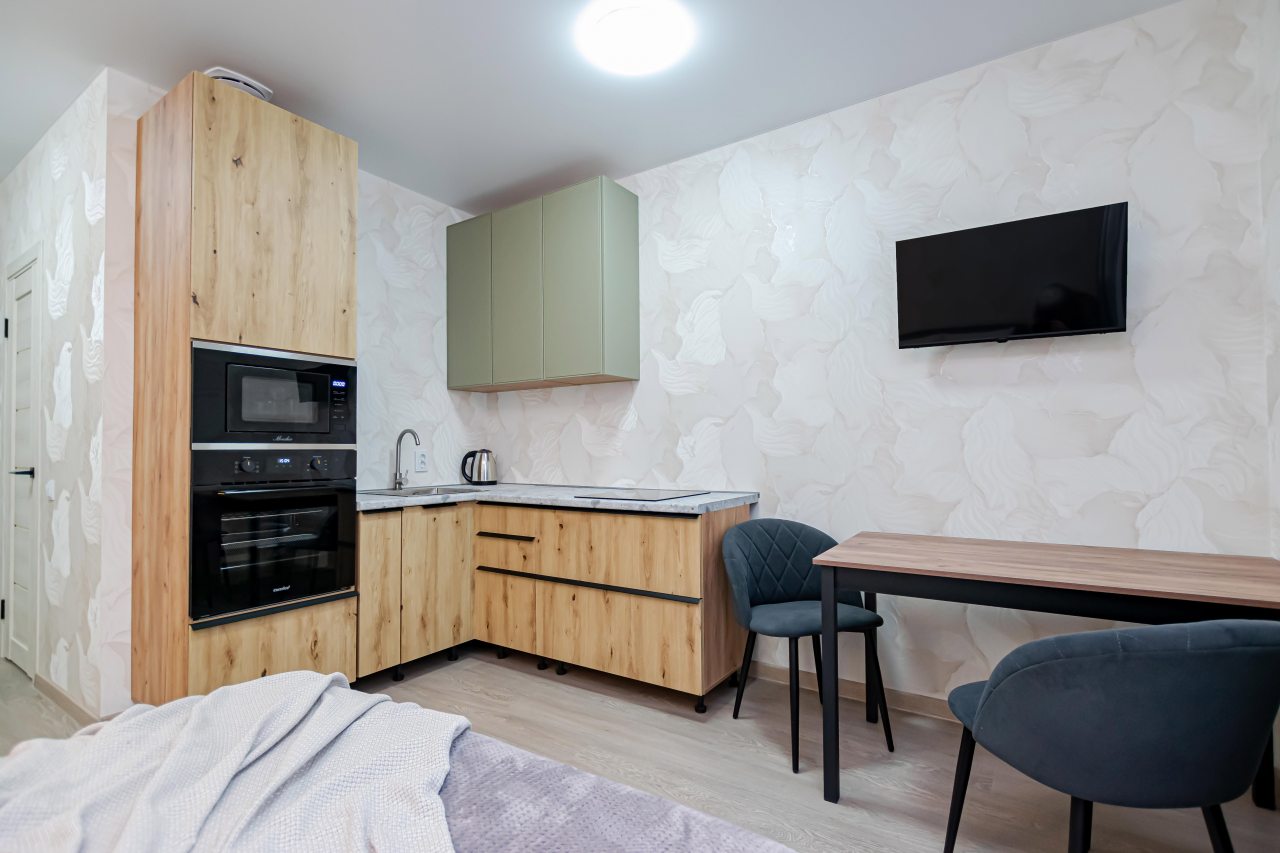 Студио (Уютная студия у Планеты), Апартаменты Современная студия у Планеты