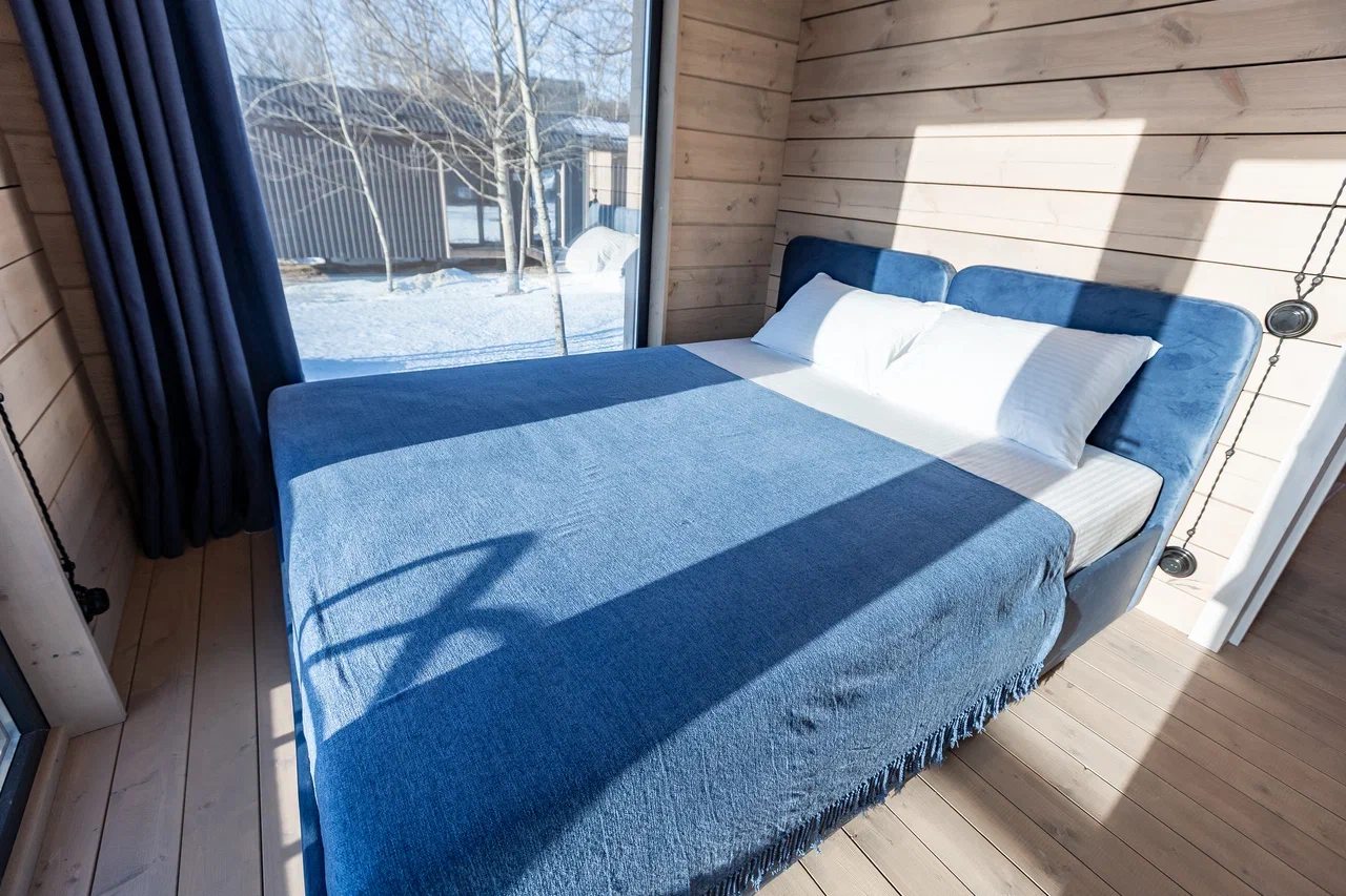 Четырехместный (Дабл-хаус. Два двухместных домика объединенные общей террасой), Гостиница Гнездо Мамонта