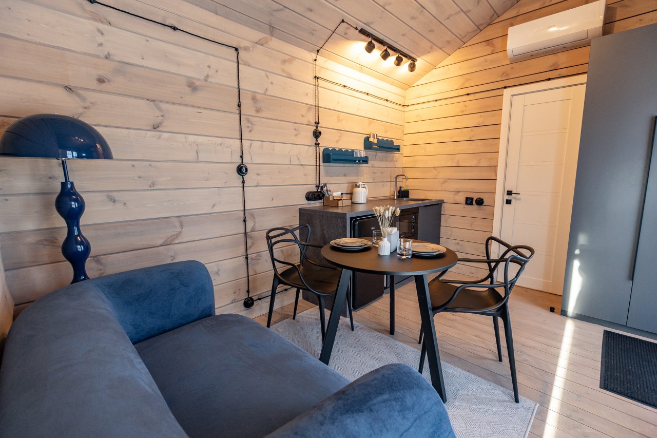 Четырехместный (Дабл-хаус. Два двухместных домика объединенные общей террасой), Гостиница Гнездо Мамонта