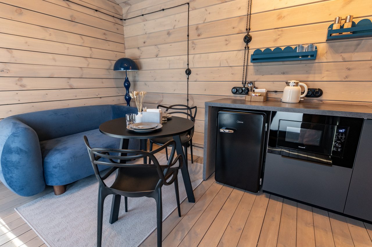 Четырехместный (Дабл-хаус. Два двухместных домика объединенные общей террасой), Гостиница Гнездо Мамонта