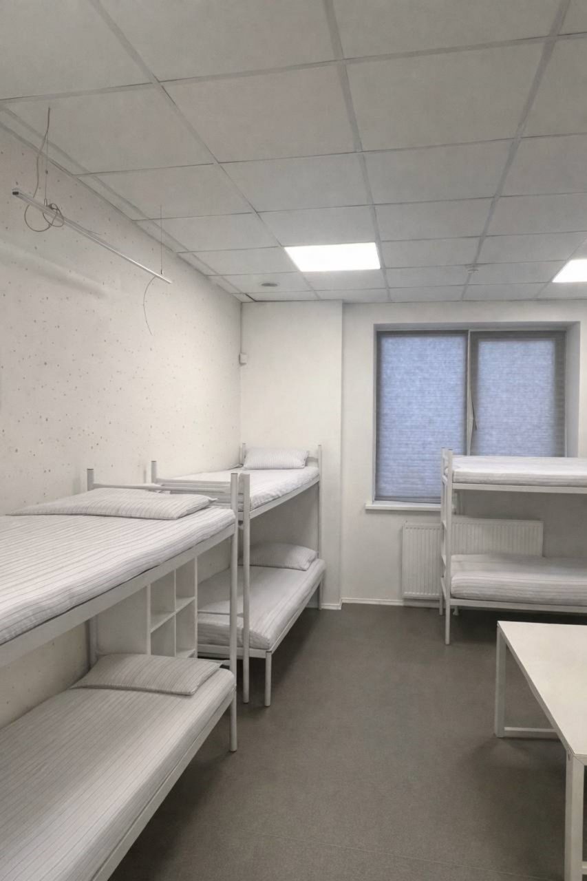 Трёхместный и более (Номер общий Мужской), Хостел Лыжный 8