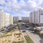 Детская площадка и парковка рядом с домом
