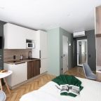 Студио (В Санкт-Пeтеpбурге с дизайнерским ремонтом), Апартаменты Евростудии на 4-ой Советской