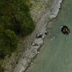 Вид на реку сверху.