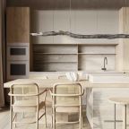 Остекление в кухне-гостиной раздвижное.