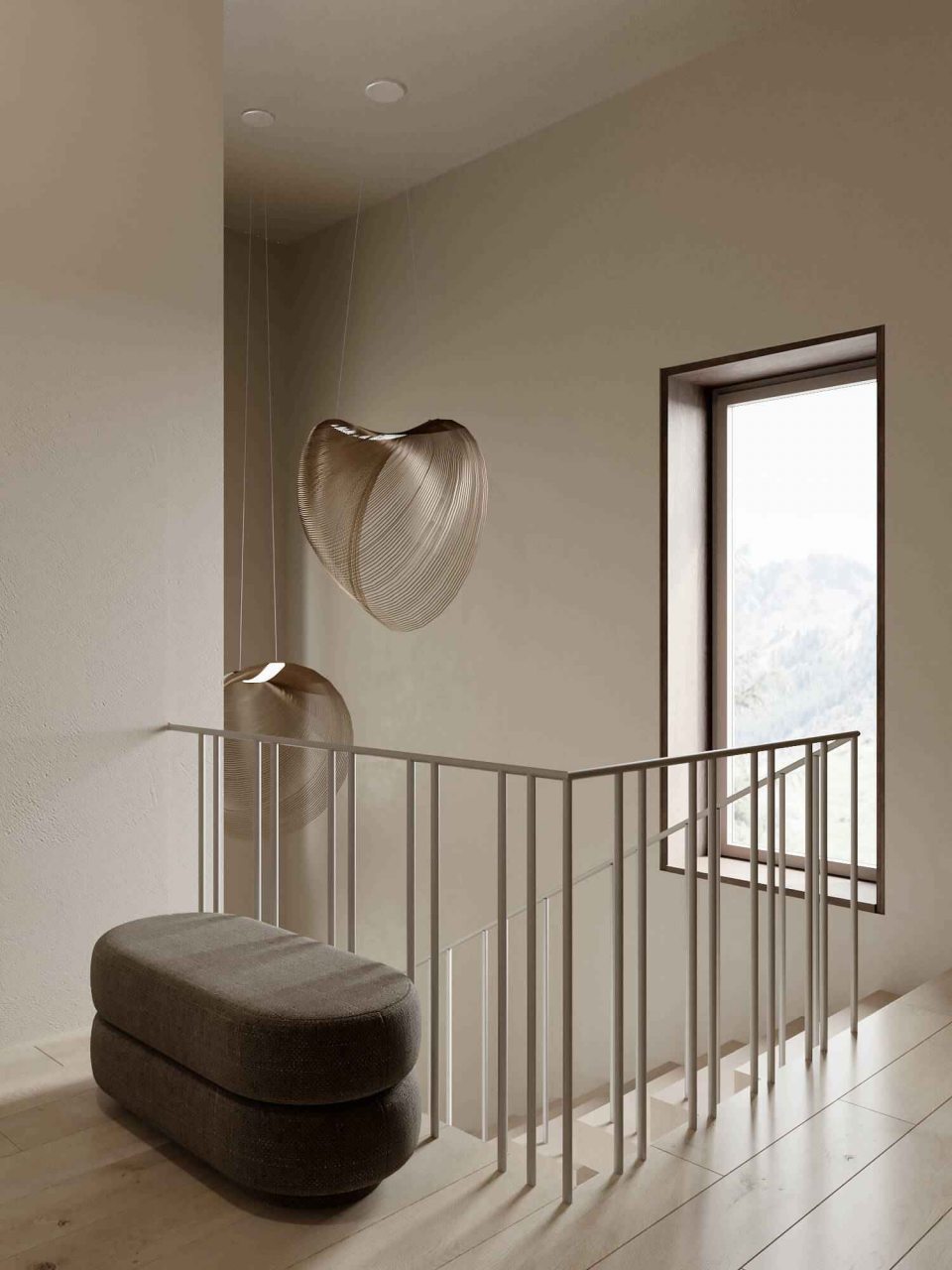 Двухэтажный дом на первой береговой линии.