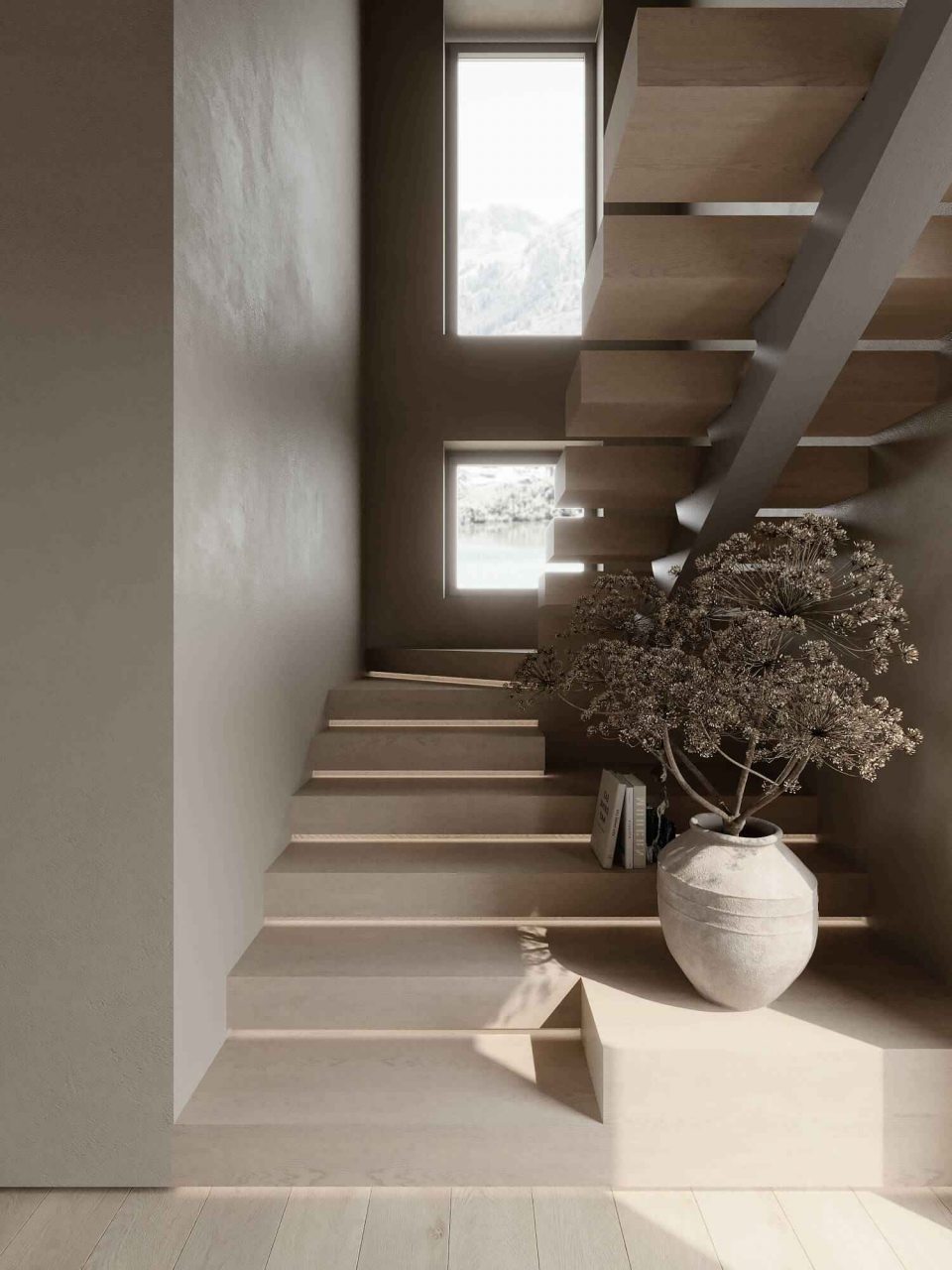 Двухэтажный дом на первой береговой линии.