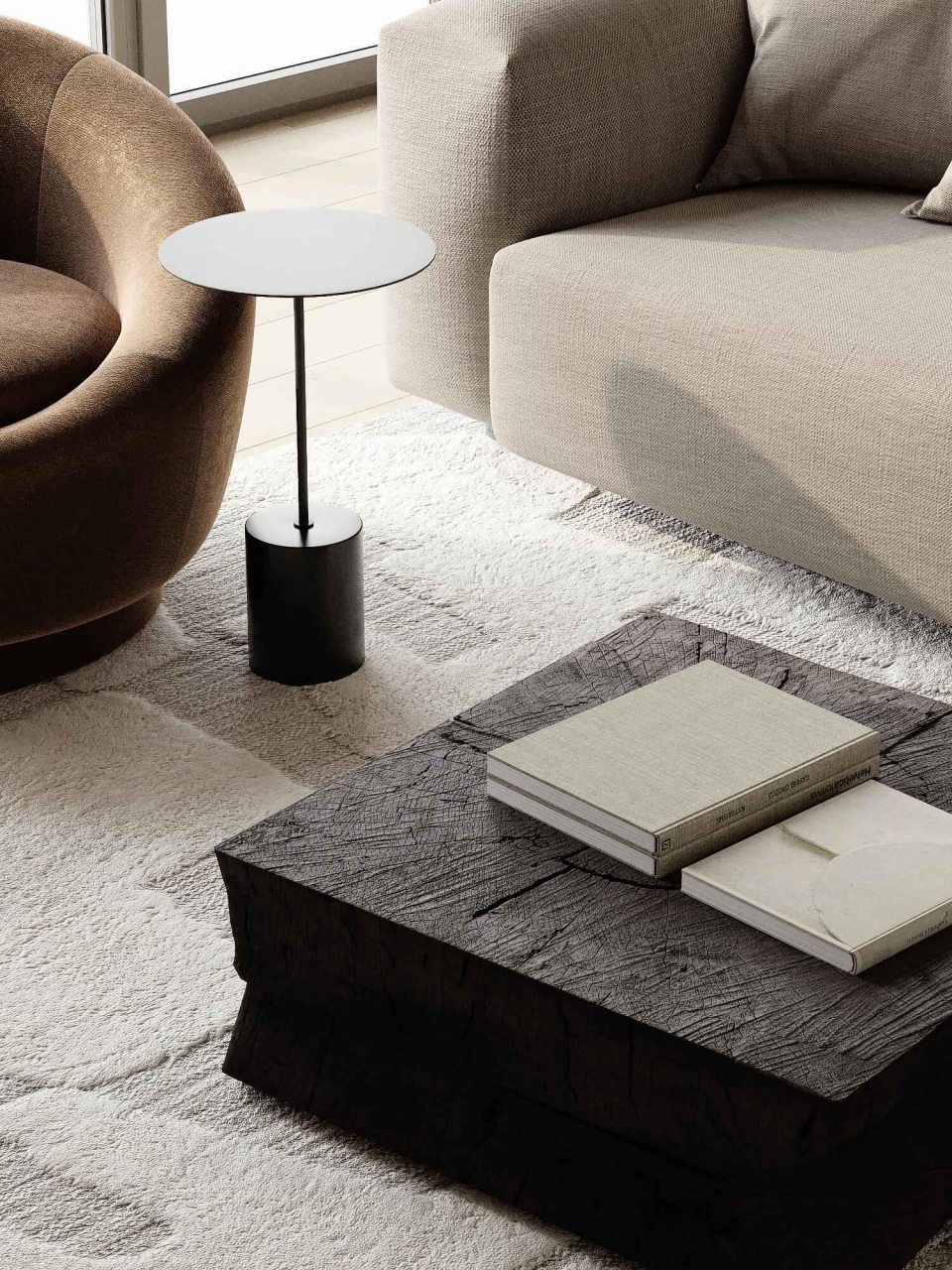 Просторная кухня-гостиная и три спальни.