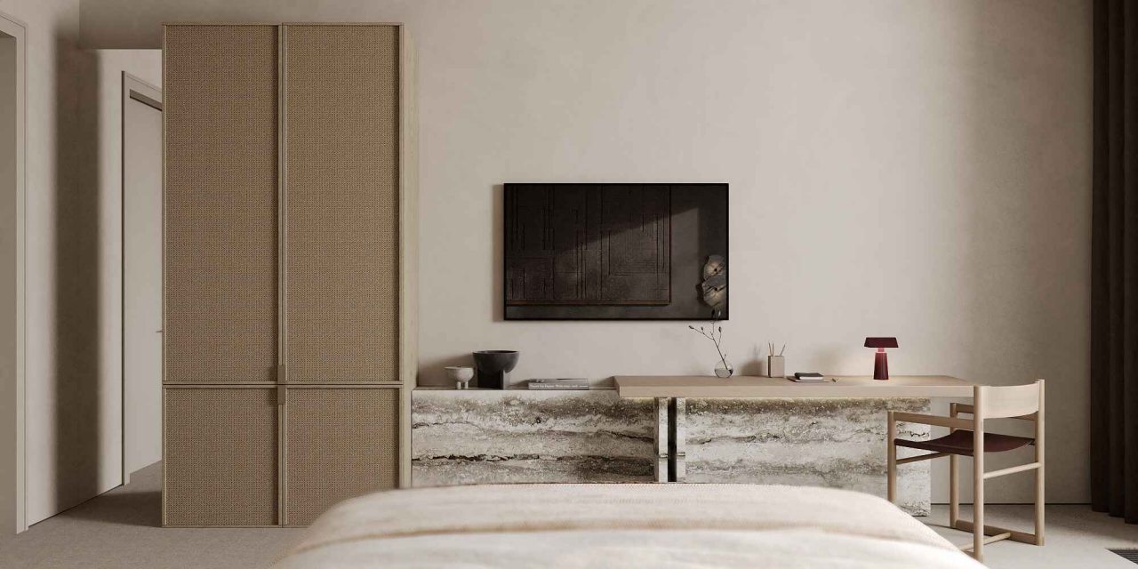 Уютная кухня-гостиная и две спальни.