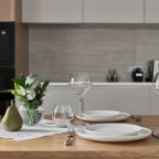 Уютная кухня-гостиная и две спальни.