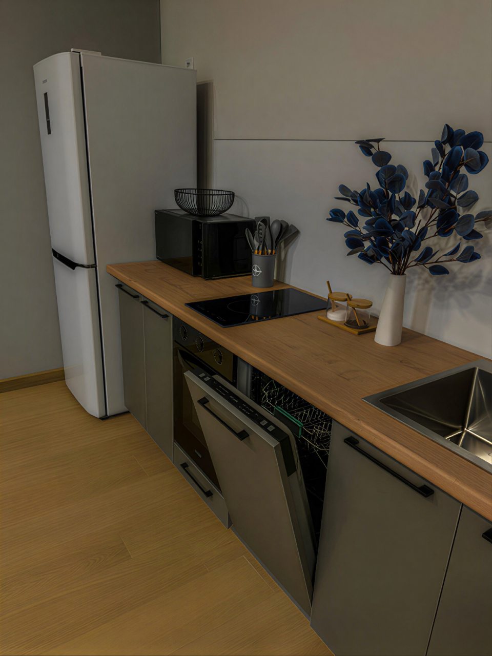 Светлая кухня