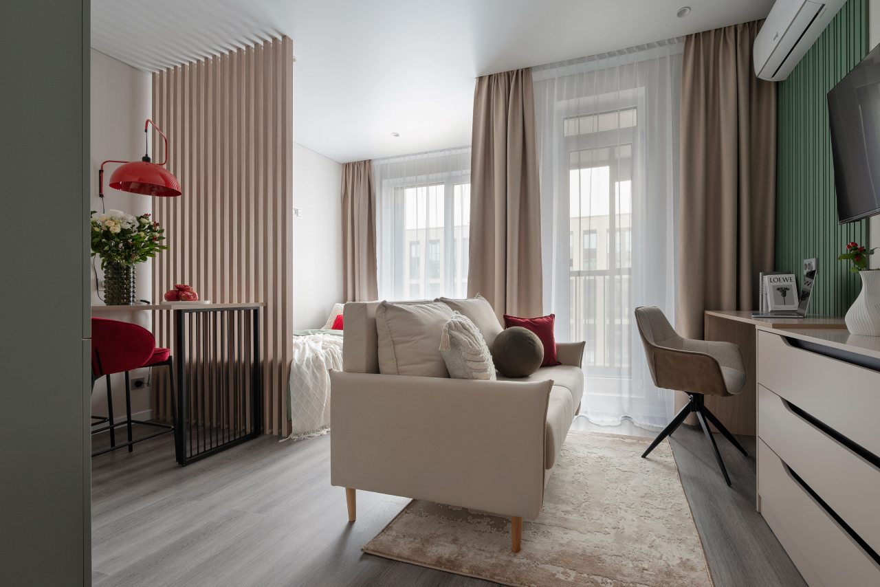 Студио (Myhome Yourhome на Уральской, д.25 к.1), Апартаменты Myhome Yourhome на Уральской 25к1