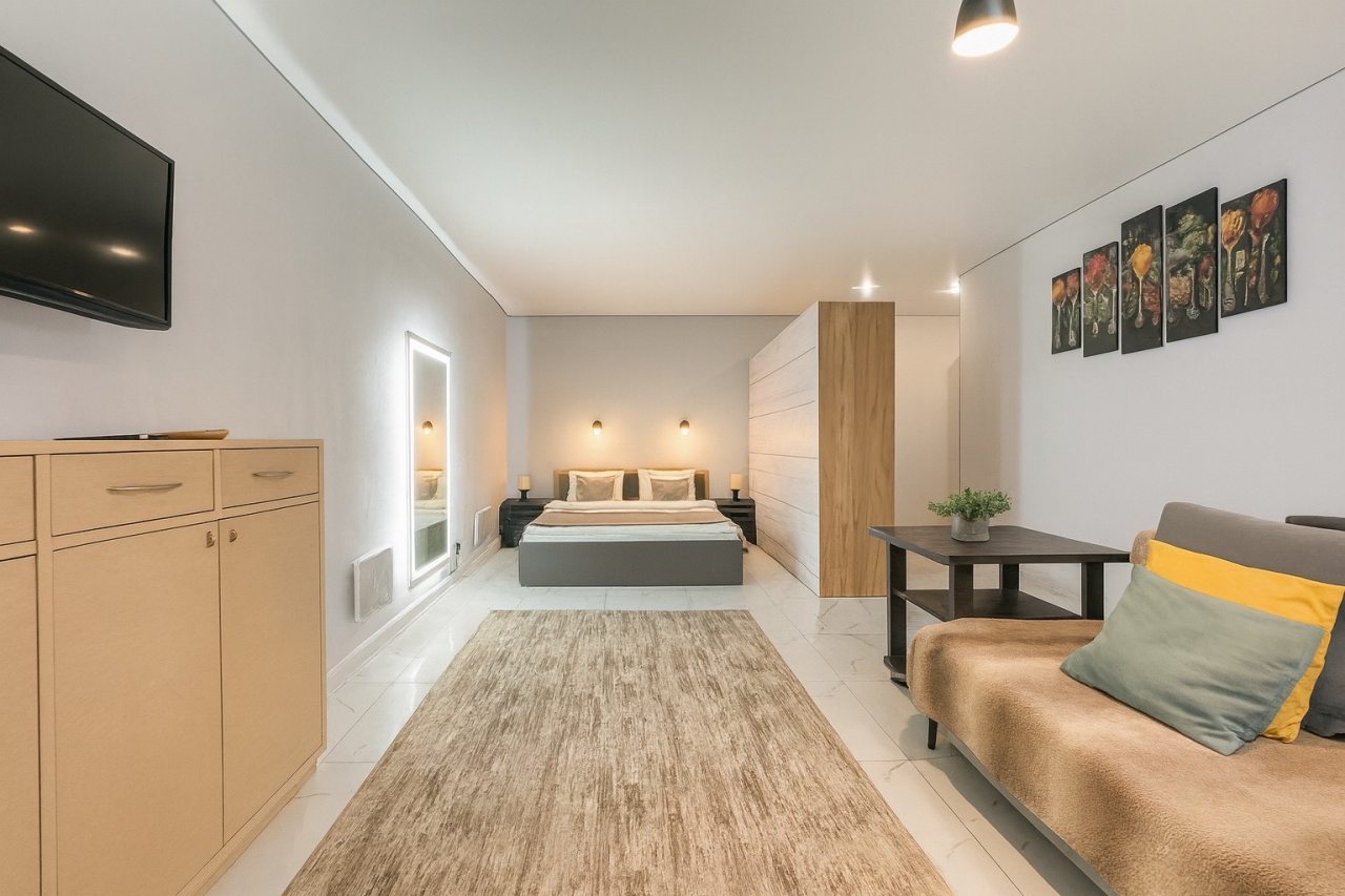 Апартаменты (Уютная квартира-студия на 3 просеке 94Г,15), Апартаменты Студия на 3 просеке 94Г