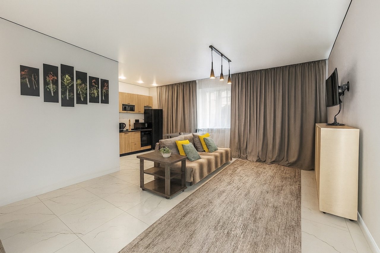 Апартаменты (Уютная квартира-студия на 3 просеке 94Г,15), Апартаменты Студия на 3 просеке 94Г