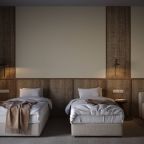 Двухместный (Стандартный номер с двумя раздельными кроватями), Хостел Дзен