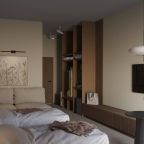 Двухместный (Стандартный номер с двумя раздельными кроватями и видом на реку), Хостел Дзен