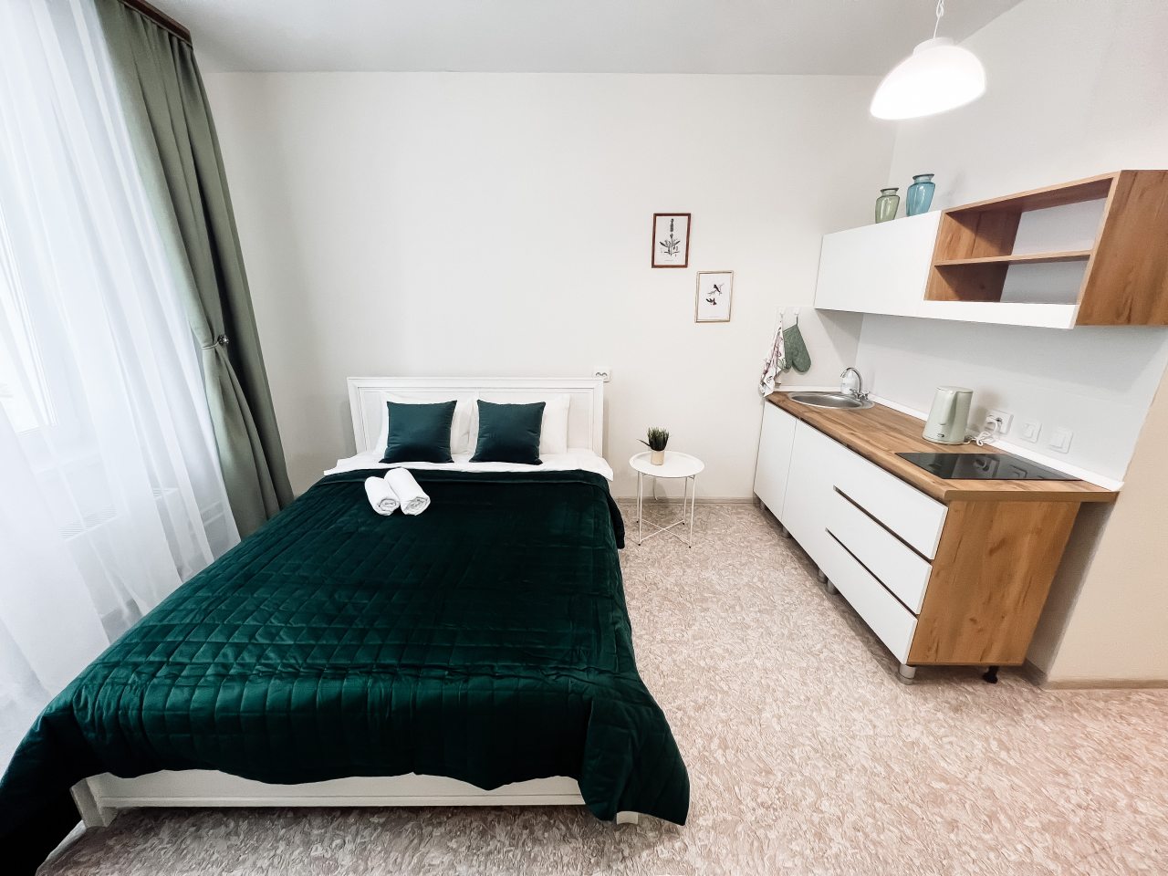 Апартаменты Студия для двоих рядом с Бобровым логом, Красноярск