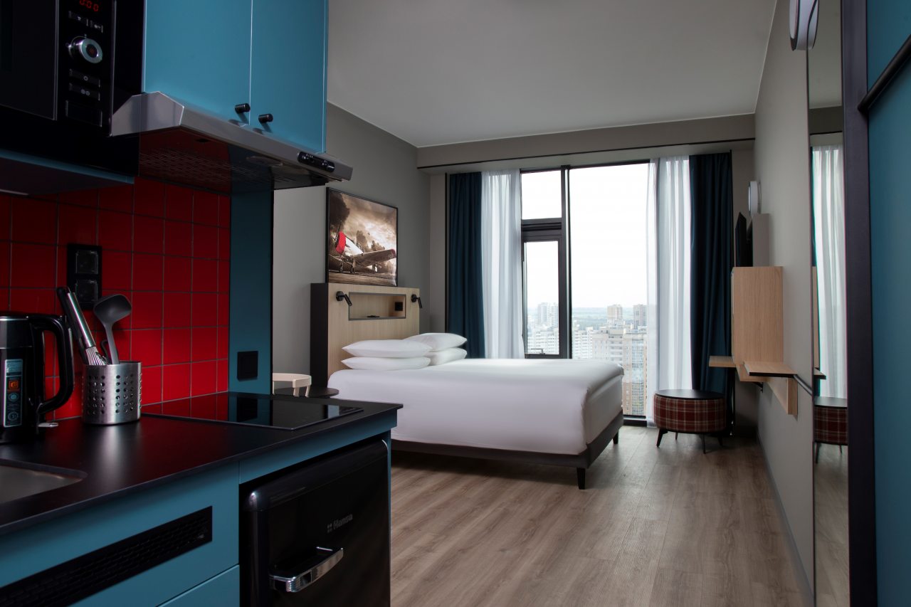 Двухместный (Стандартный номер с одной кроватью), Апарт-отель СТАТУС