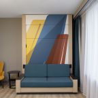 Двухместный (Стандартный номер с подъёмной кроватью и видом на Парк), Апарт-отель СТАТУС