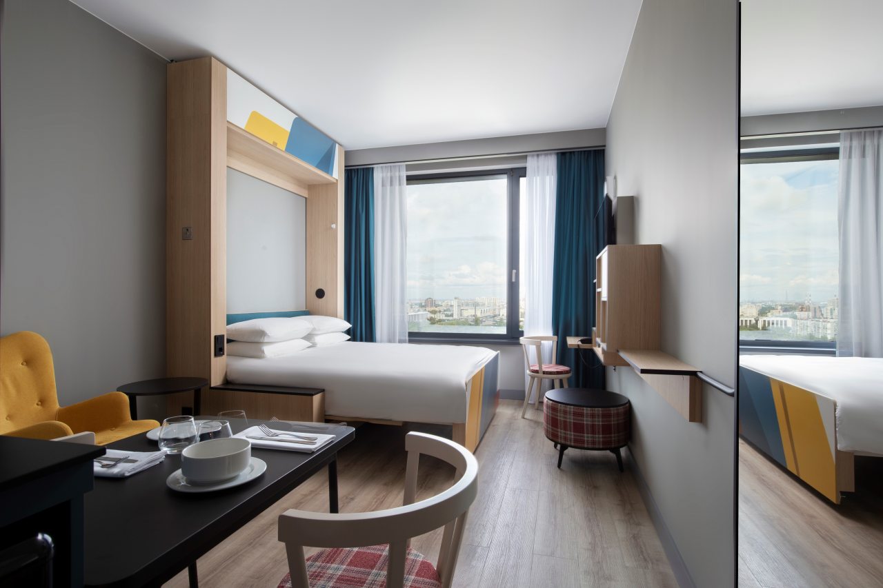 Двухместный (Стандартный номер с подъёмной кроватью и видом на Парк), Апарт-отель СТАТУС