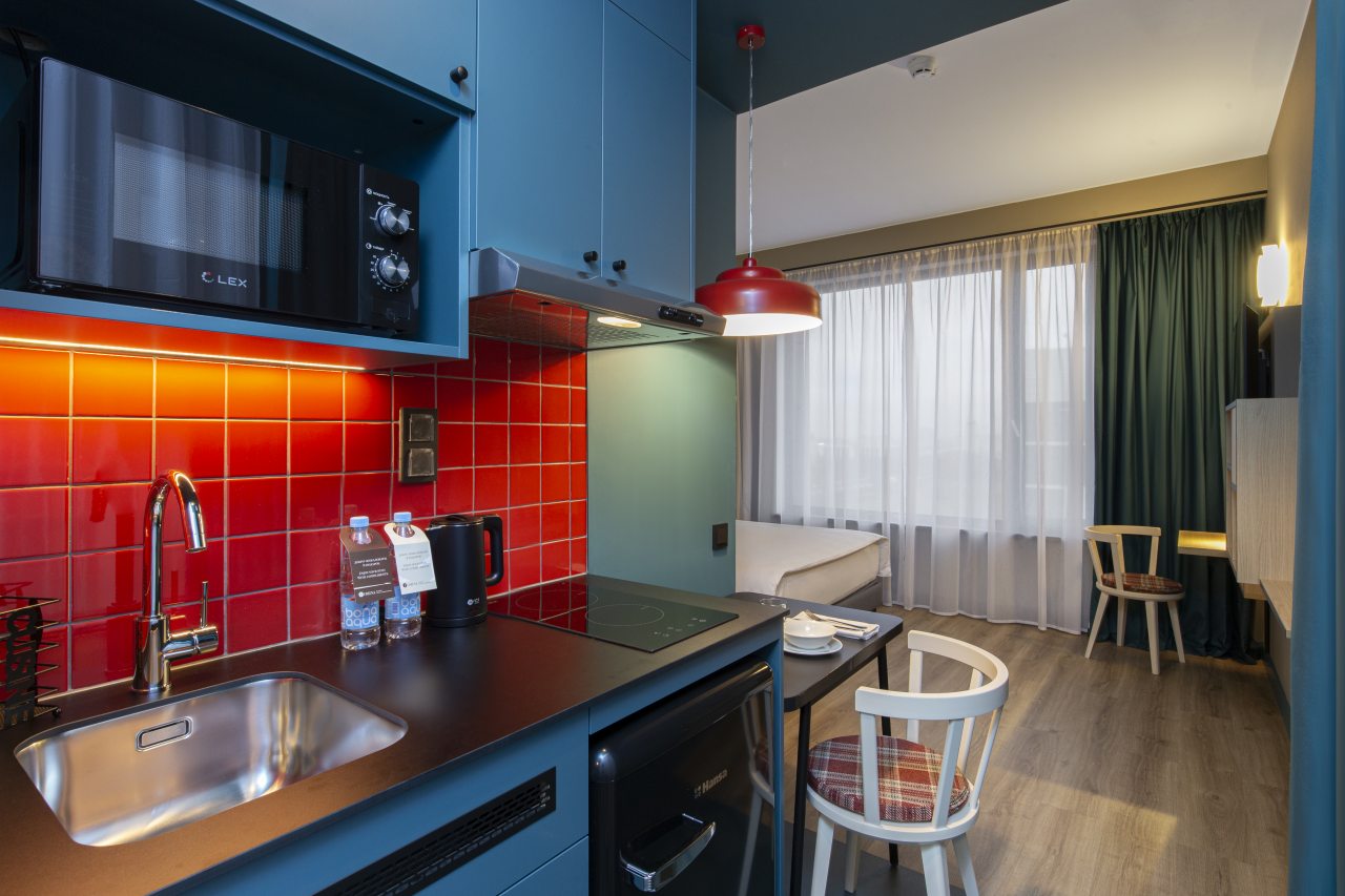 Апартаменты (Улучшенный номер с одной кроватью), Апарт-отель СТАТУС