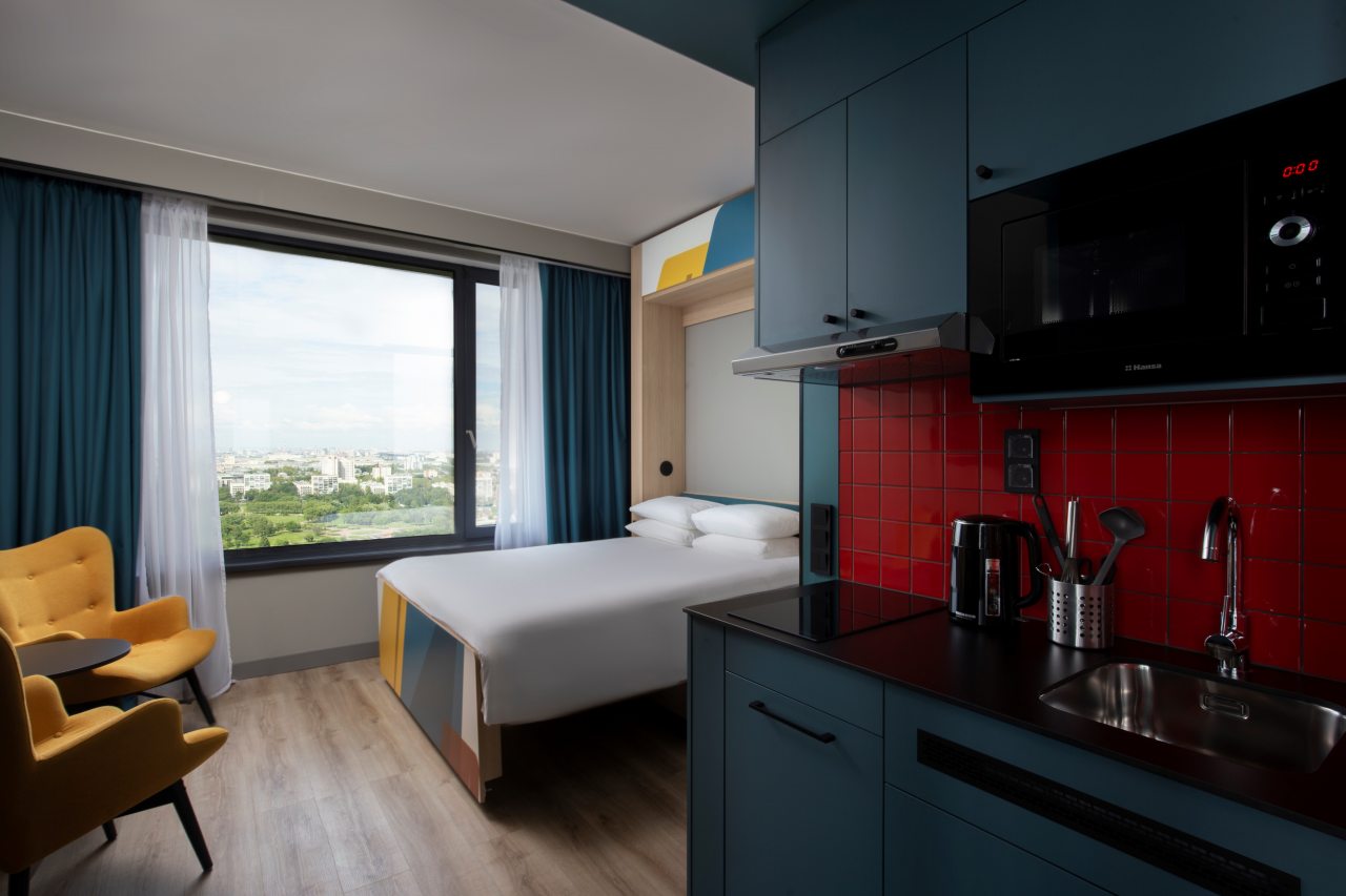 Апартаменты (Комфорт с лоджией), Апарт-отель СТАТУС