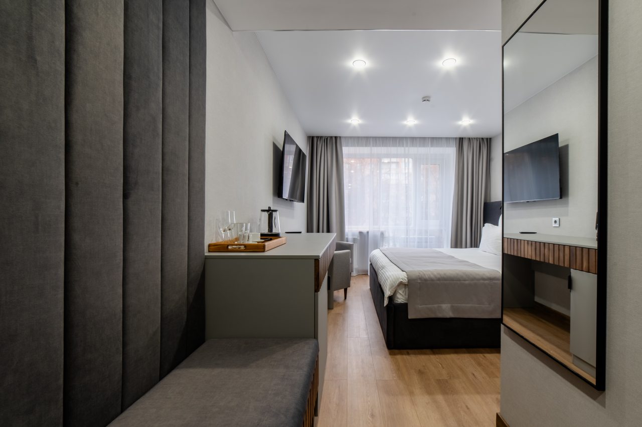 Двухместный (Улучшенный номер с кроватью размера «king-size»), Отель Атмосфера