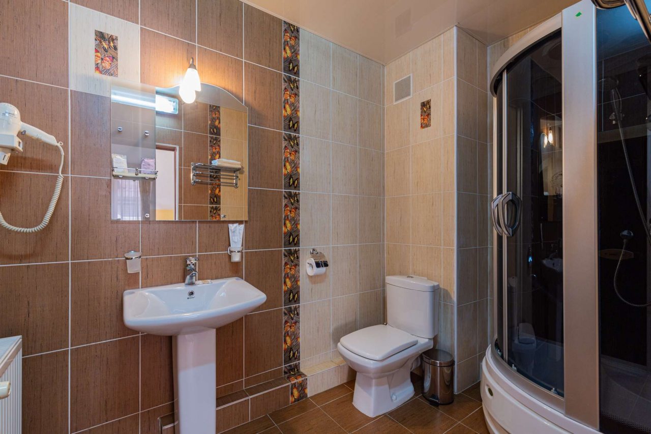 Душ ванной комнате.