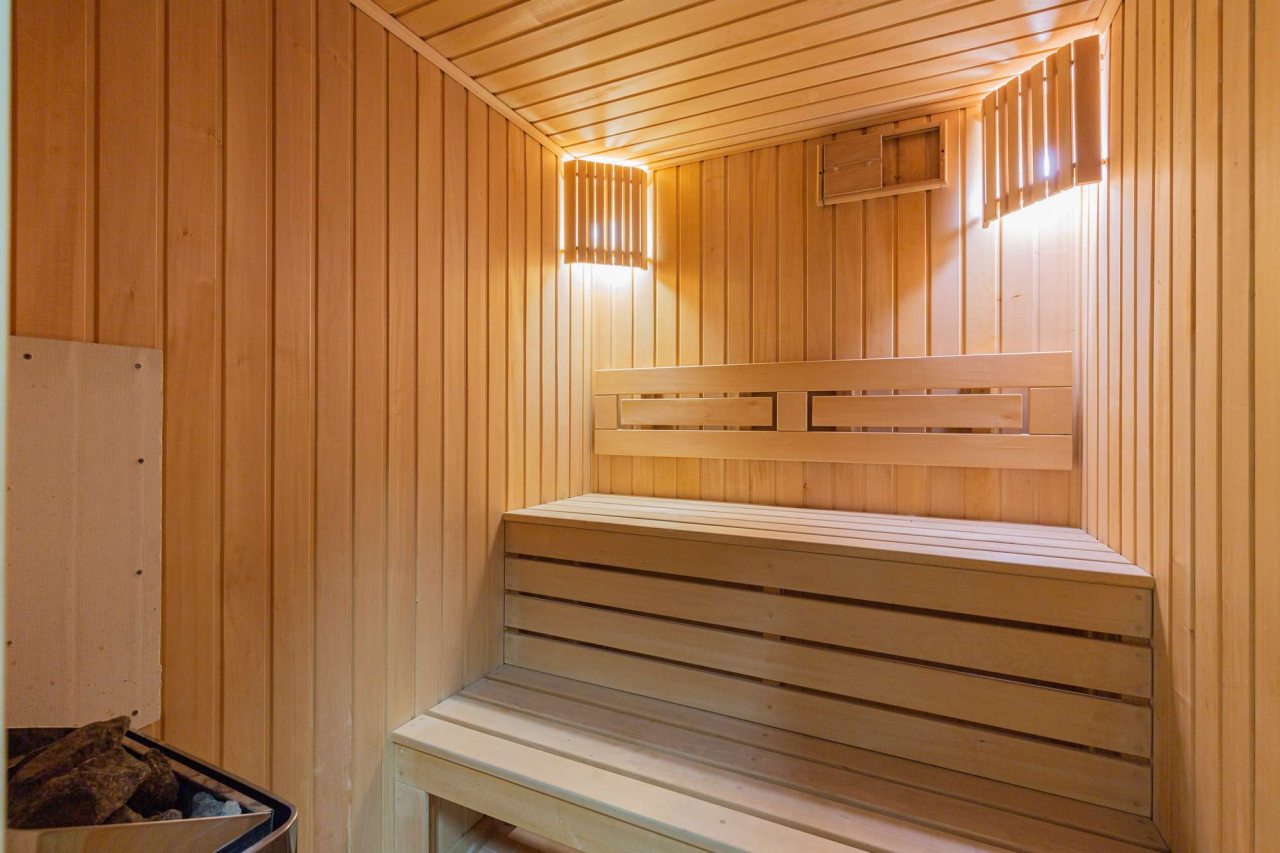 Освещение в сауне.